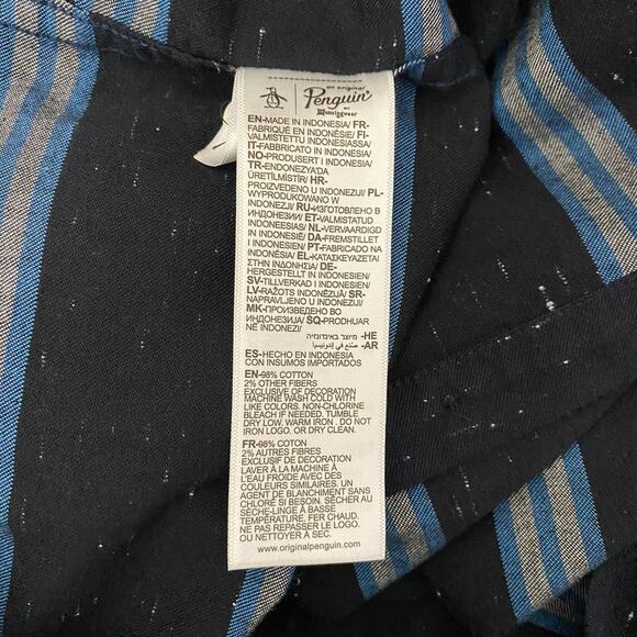 Original Penguin By Munsingwear Men's Long Sleeve Button Up Shirt Size XL - Picture 6 of 7